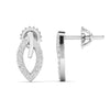 Round Diamond Gold Earrings