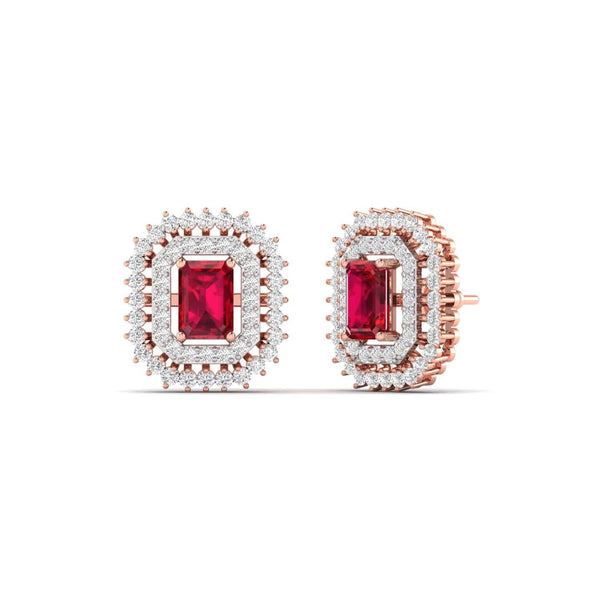 Sangria Lab Grown Diamond Studs