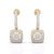 Sleek Drop Diamond Earrings