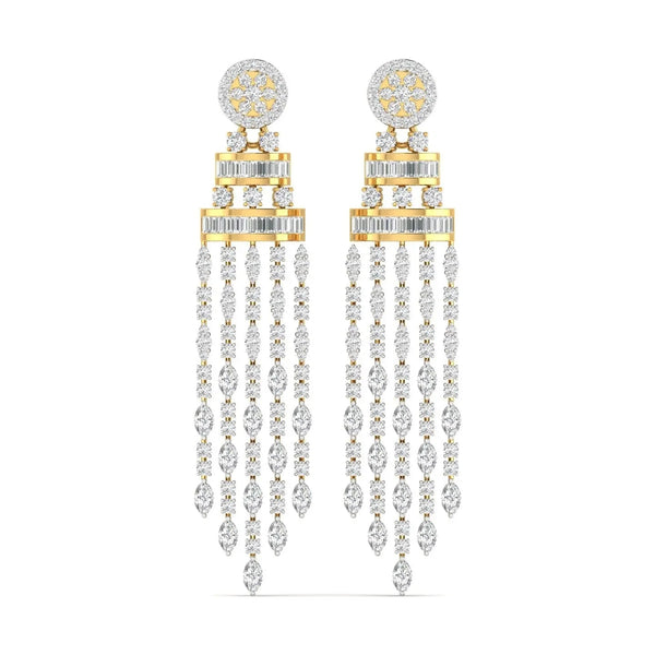 Sparkfall Dangler Diamond Earrings