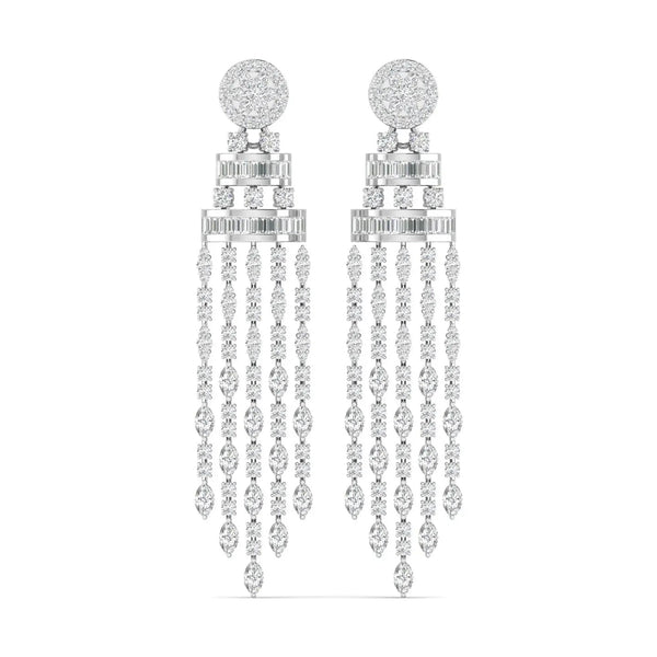 Sparkfall Dangler Diamond Earrings
