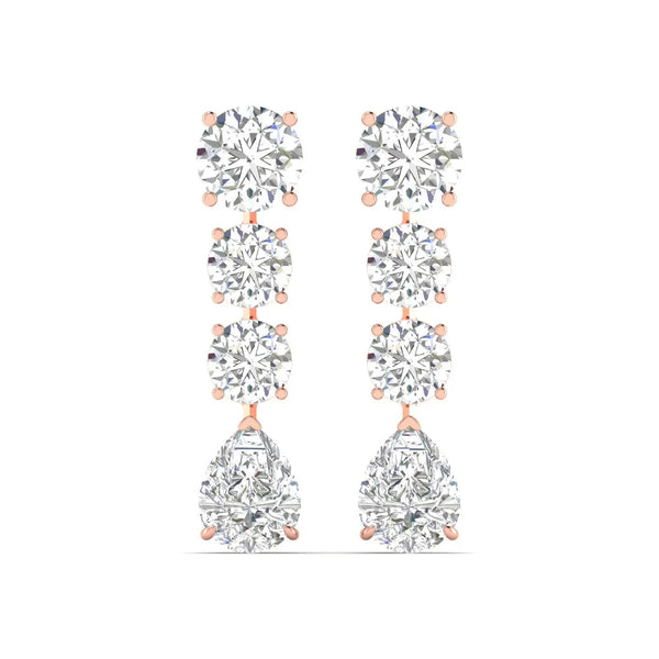 Sparkling Strands Diamond Earrings