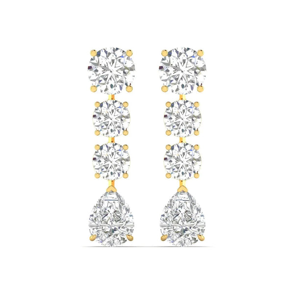 Sparkling Strands Diamond Earrings