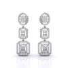 Three-Tier Diamond Earrings