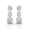 Three-Tier Diamond Earrings