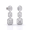 Three-Tier Diamond Earrings