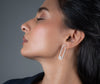 U-loop Drop Diamond Earrings