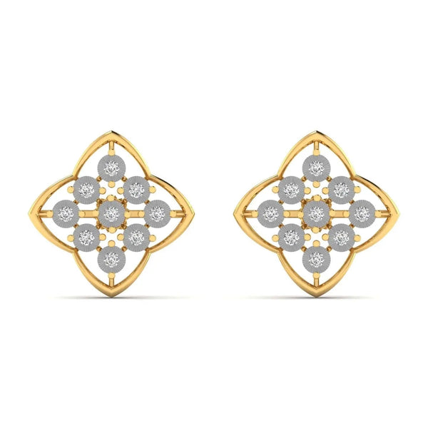 Unique Diamond Stud Earrings