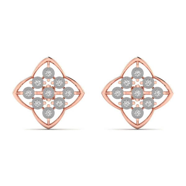 Unique Diamond Stud Earrings