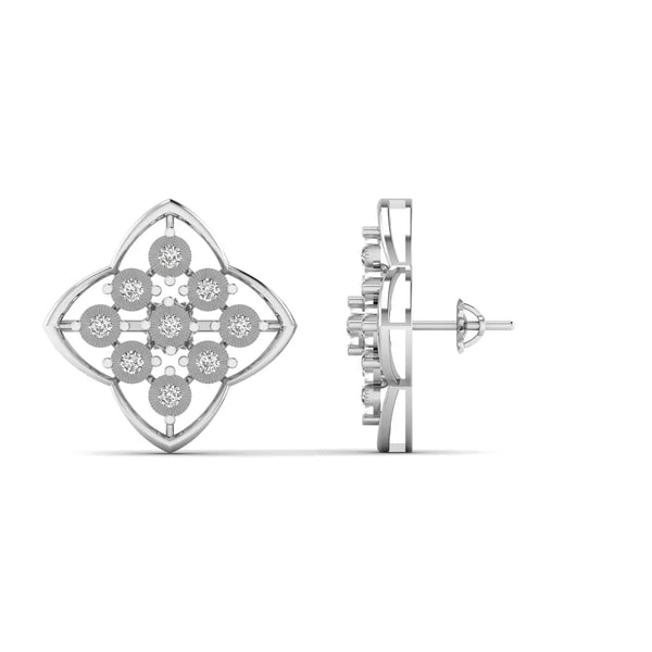 Unique Diamond Stud Earrings