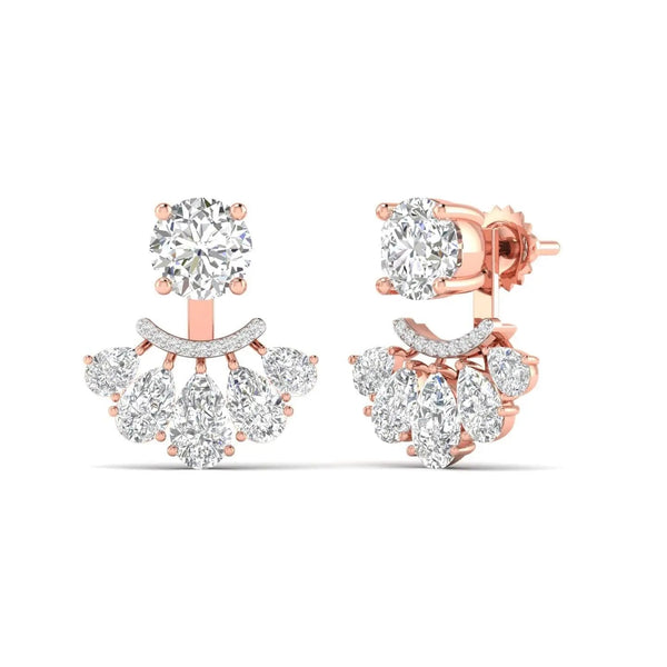 Vivid Drop Diamond Earrings