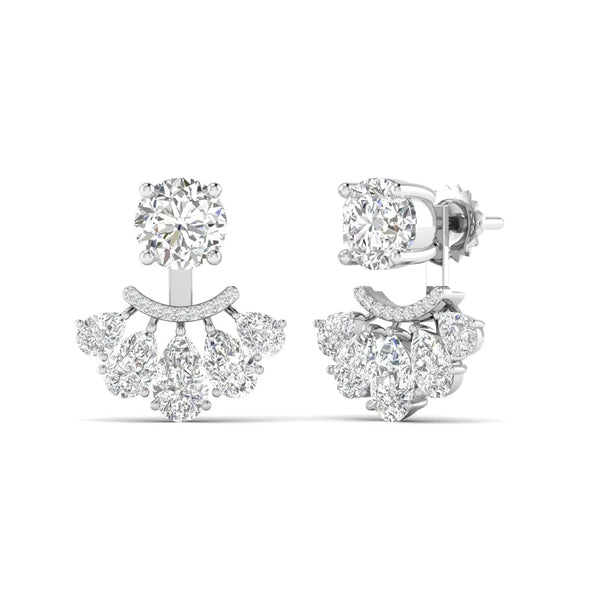 Vivid Drop Diamond Earrings