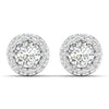 0.75 Carat Diamond Studs With Halo