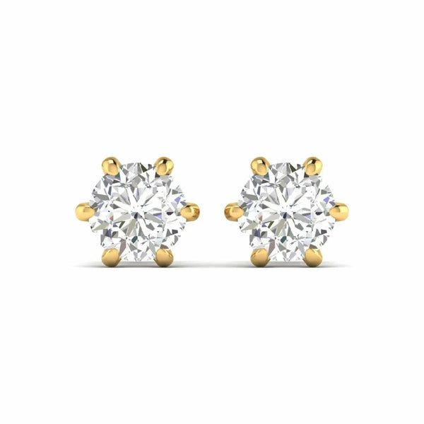 1 Carat Each Opulent Diamond Studs