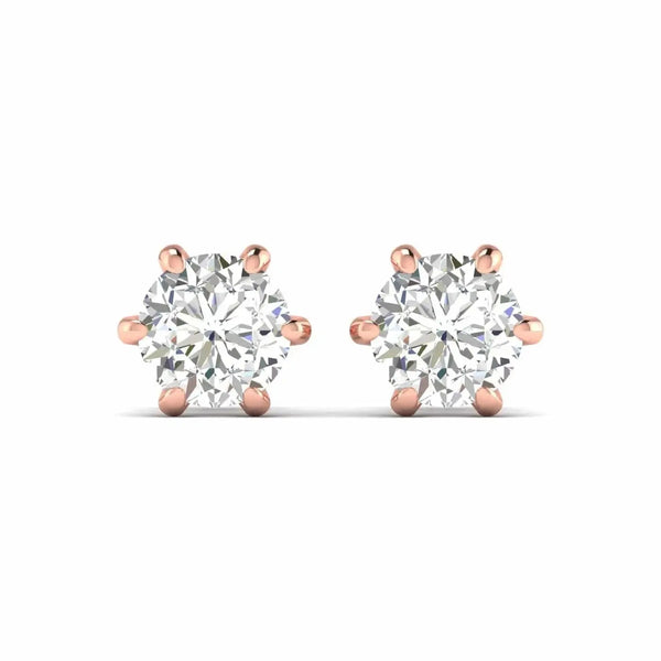 2 Carat Each Opulent Diamond Studs