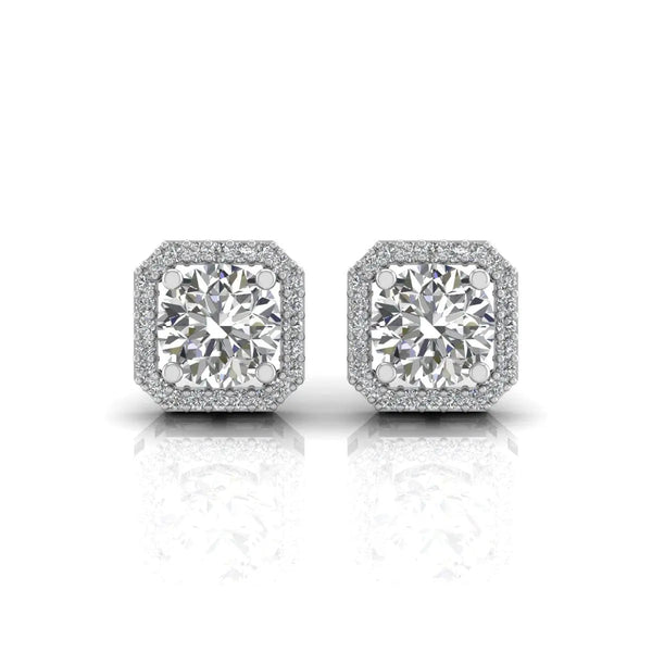 1 Carat Solitaire Timeless Diamond Earrings