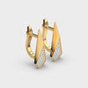 Astra Pave Diamond Drop Earrings
