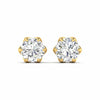 2 Carat Each Camellia Diamond Studs
