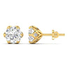 2 Carat Each Camellia Diamond Studs