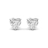 2 Carat Each Heart Shape Solitaire DiamondEarring