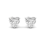 2 Carat Each Heart Shape Solitaire DiamondEarring
