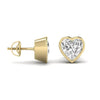2 Carat Each Heart Shape Solitaire DiamondEarrings