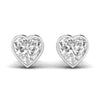 2 Carat Each Heart Shape Solitaire DiamondEarrings