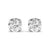 2 Carat Each Round Diamond Earrings