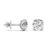 2 Carat Each Round Diamond Earrings