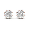 2 Carat Each Round Diamond Earrings