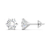 2 Carat Each Round Diamonds Studs