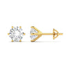 2 Carat Each Round Diamonds Studs