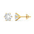 2 Carat Each Round Diamonds Studs