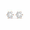 2 Carat Each Round Diamonds Studs