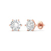 2 Carat Each Round Diamonds Studs