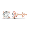 2 Carat Each Round Diamonds Studs