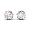 2 Carat Each Round Solitaire DiamondEarring