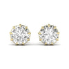 2 Carat Each Round Solitaire DiamondEarring
