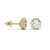 2 Carat Each Round Solitaire DiamondEarring