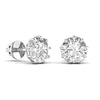 2 Carat Each Round Solitaire DiamondEarring