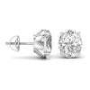 2 Carat Each Solitaire Diamond Studs