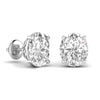 2 Carat Each Solitaire Diamond Studs