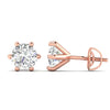 2 Carat Each Solitaire Diamond Studs