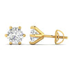 2 Carat Each Solitaire Diamond Studs