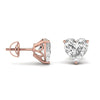 2 Carat Heart Shape Solitaire DiamondMartini Studs