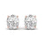2 Carat Oval Shape Solitaire Diamond Studs