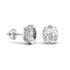 2 Carat Oval Shape Solitaire Diamond Studs