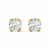 1 Carat Each Round Diamond Earrings