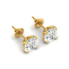 1 Carat Each Round Diamond Earrings