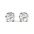 2.5 Carat Each Double Prong Round Shape Studs